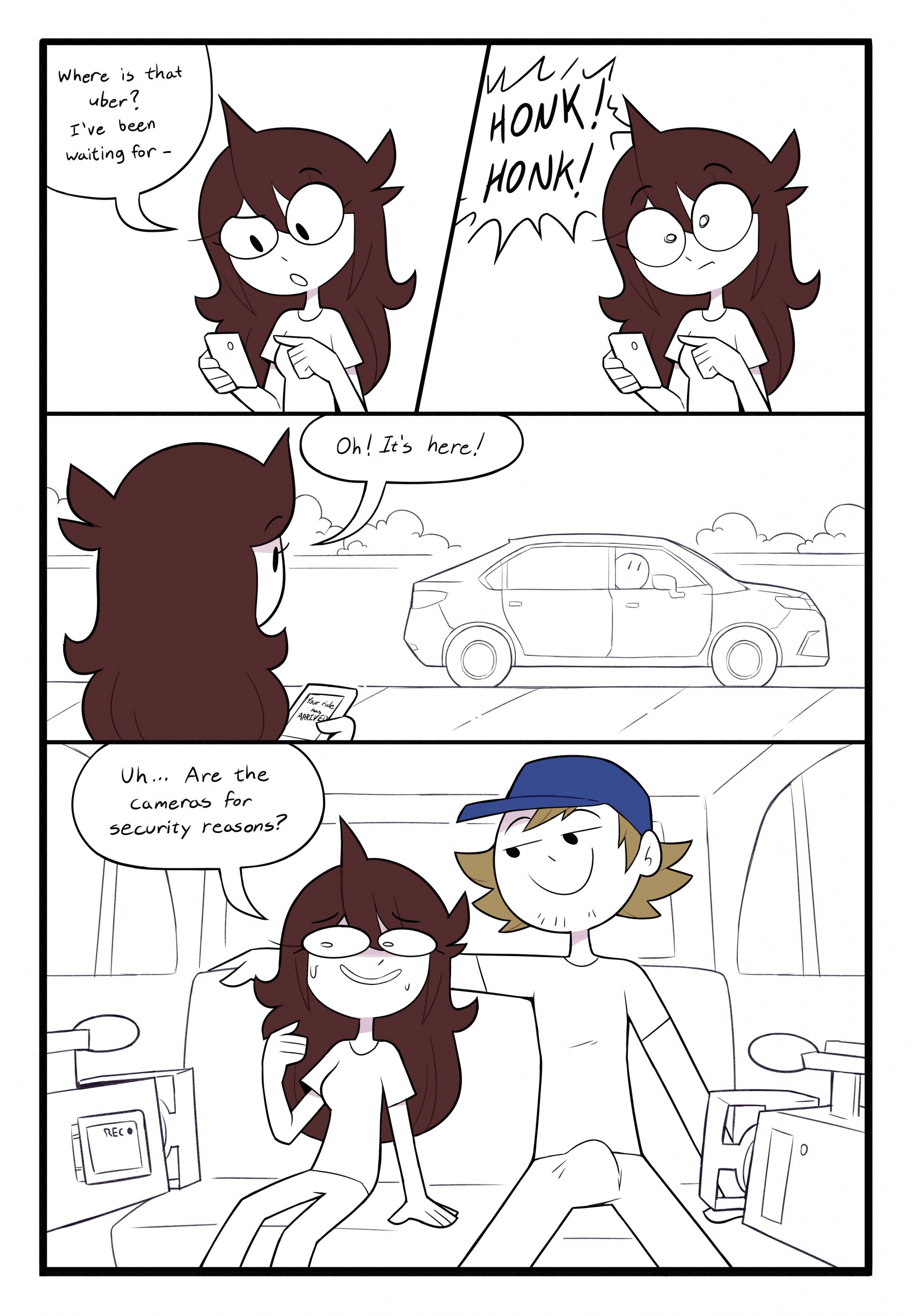 My Uber Ride - Jaiden porn comic picture 1