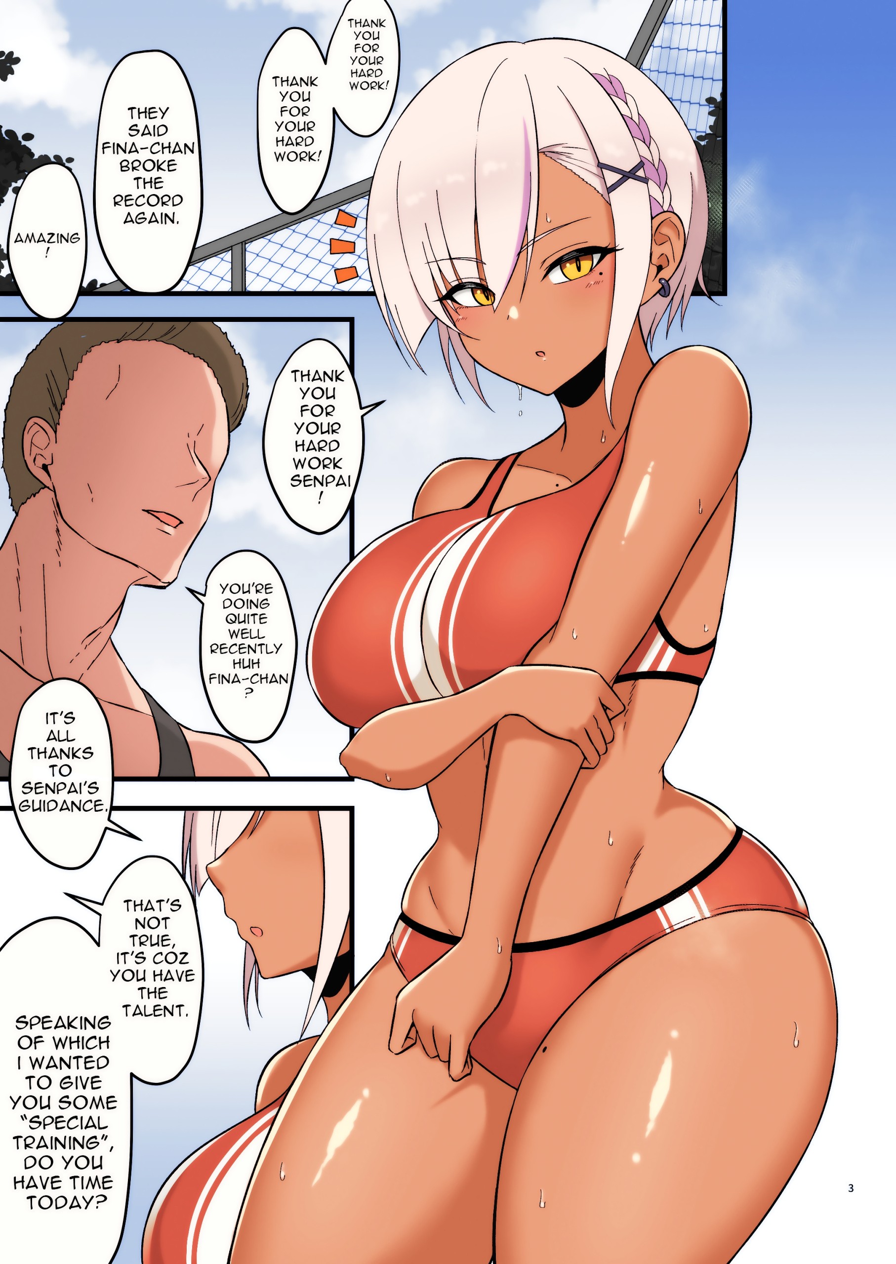 Secret Training with Fina-chan hentai manga picture 2