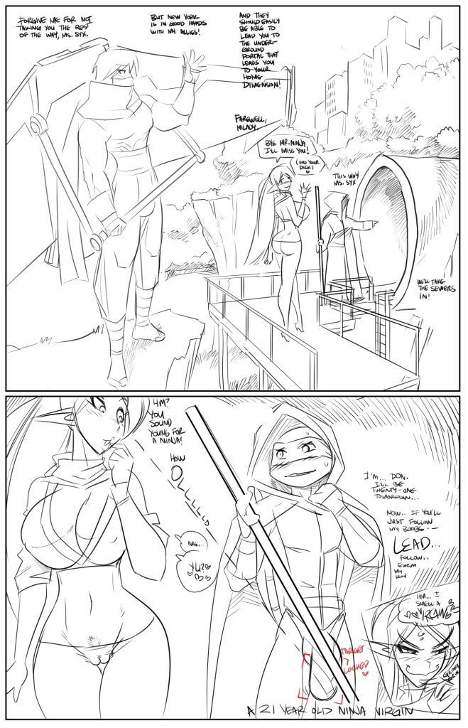 Syx Ninja Go porn comic picture 1