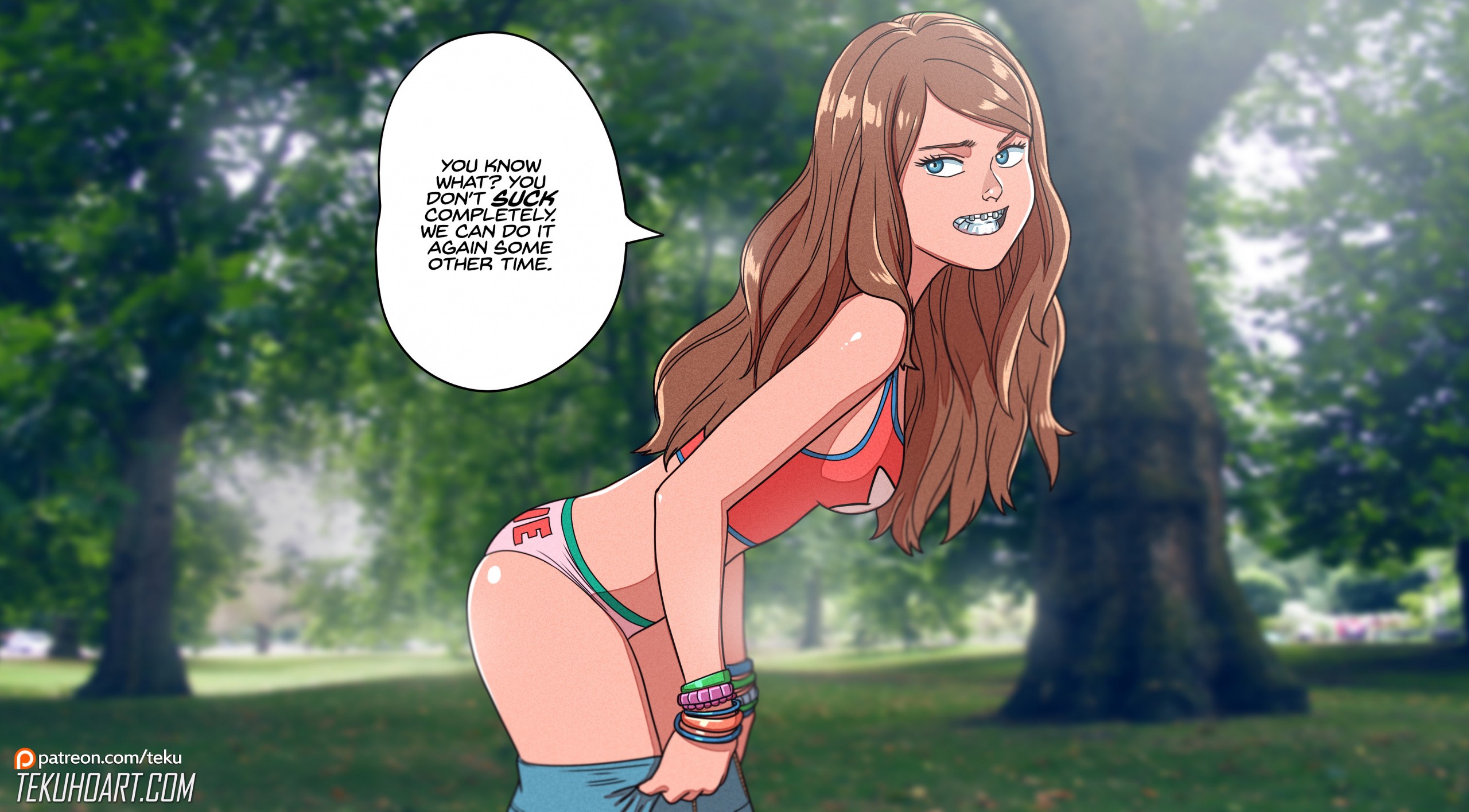 Tammy in the park porn comic picture 13