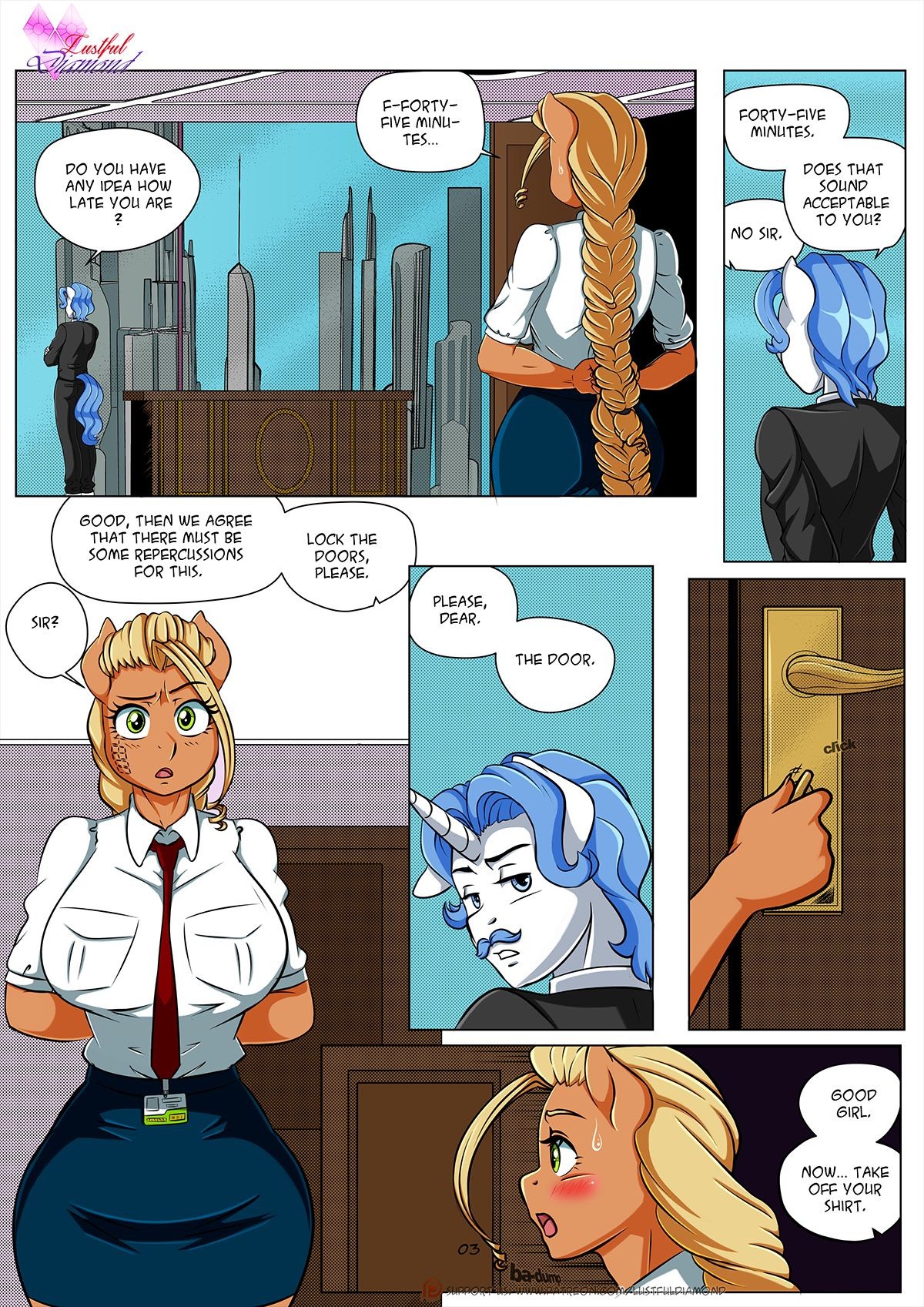 Lustful Diamond - Tardy porn comic picture 4