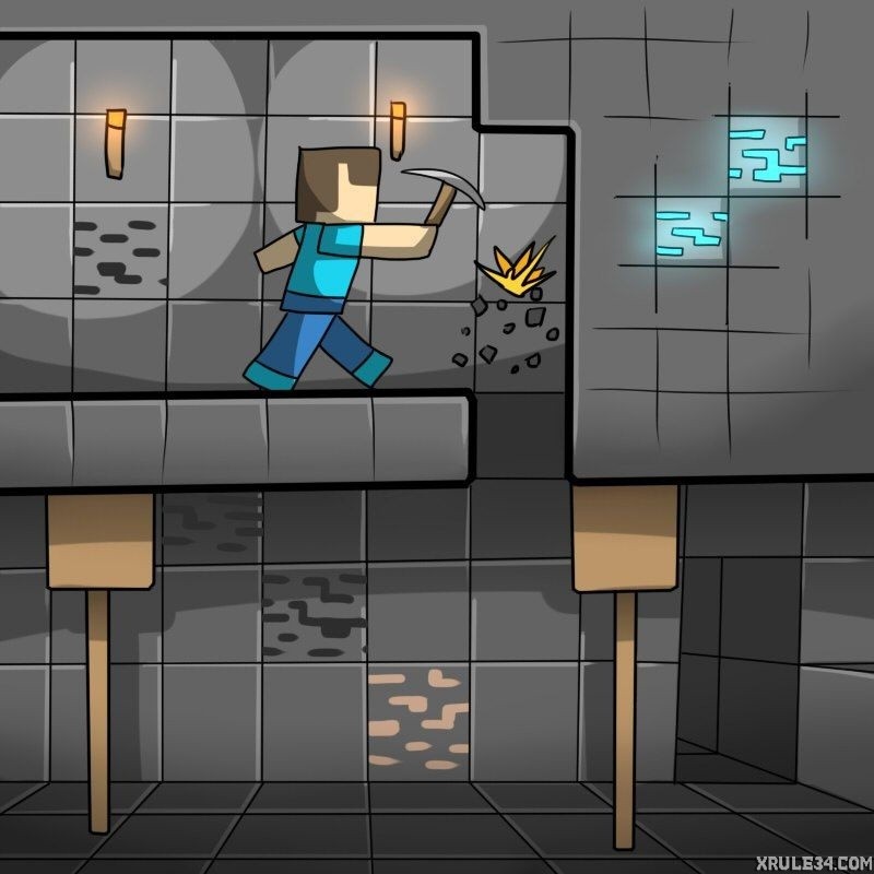 Minecraft 1 porn comic picture 2