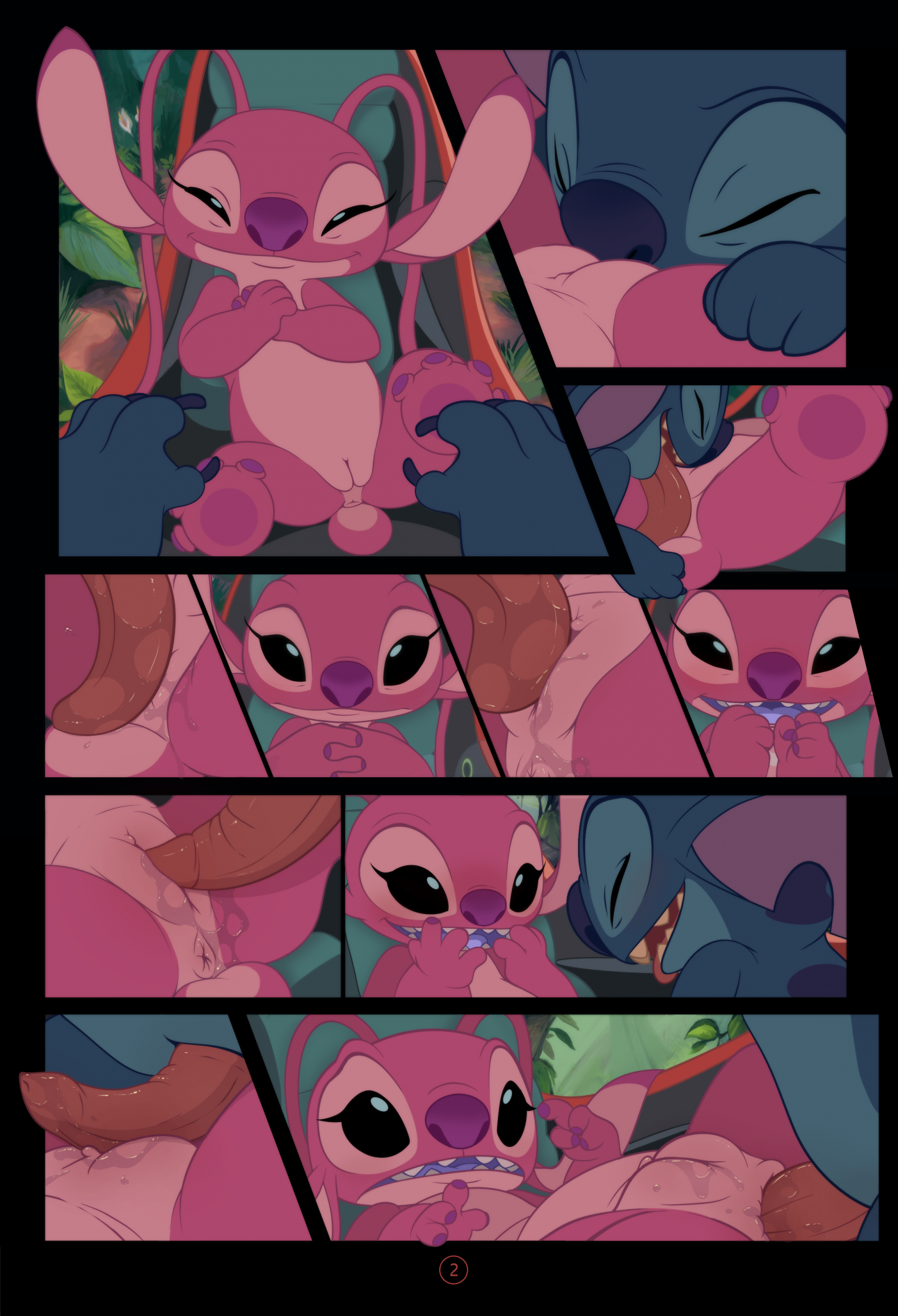 Stitch x Angel porn comic picture 2