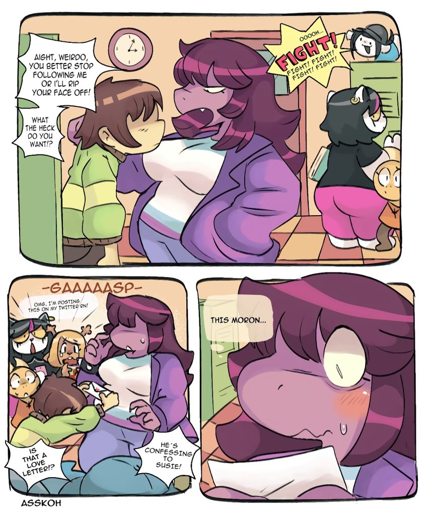 Susie x Kris porn comic picture 1