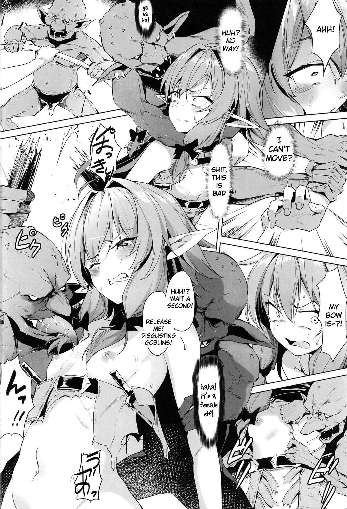 Moshi Onna Seirei ga Goblin ni Tsukamattara hentai manga picture 3