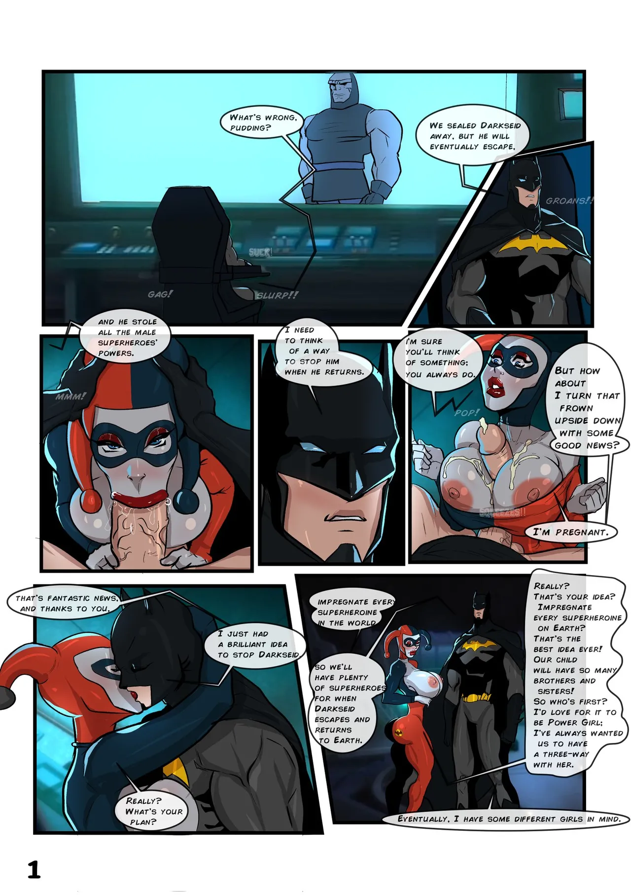 Batman impregnates the DC universe (Ongoing) porn comic page 2