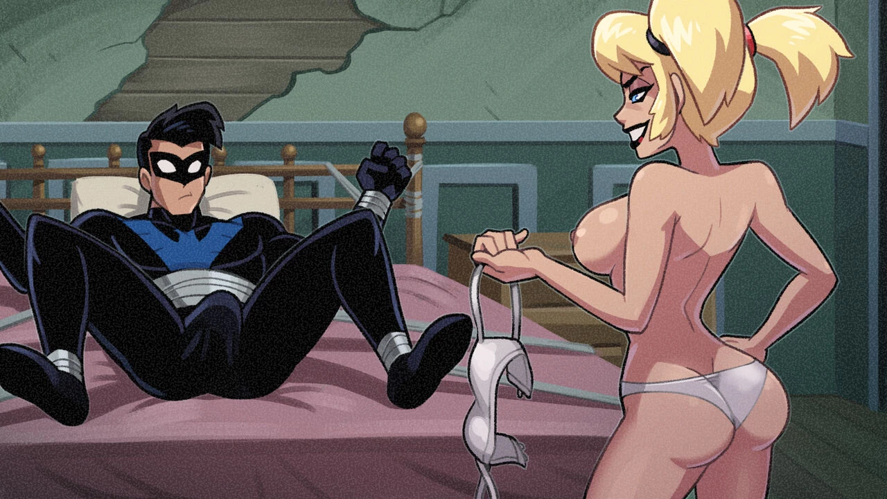Harley x Nightwing porn comic page 2