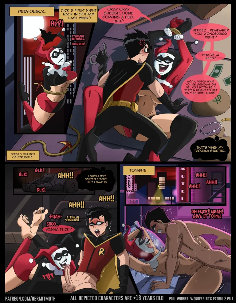Harley x Robin: Wonderbird's Patrol porn comic page 1