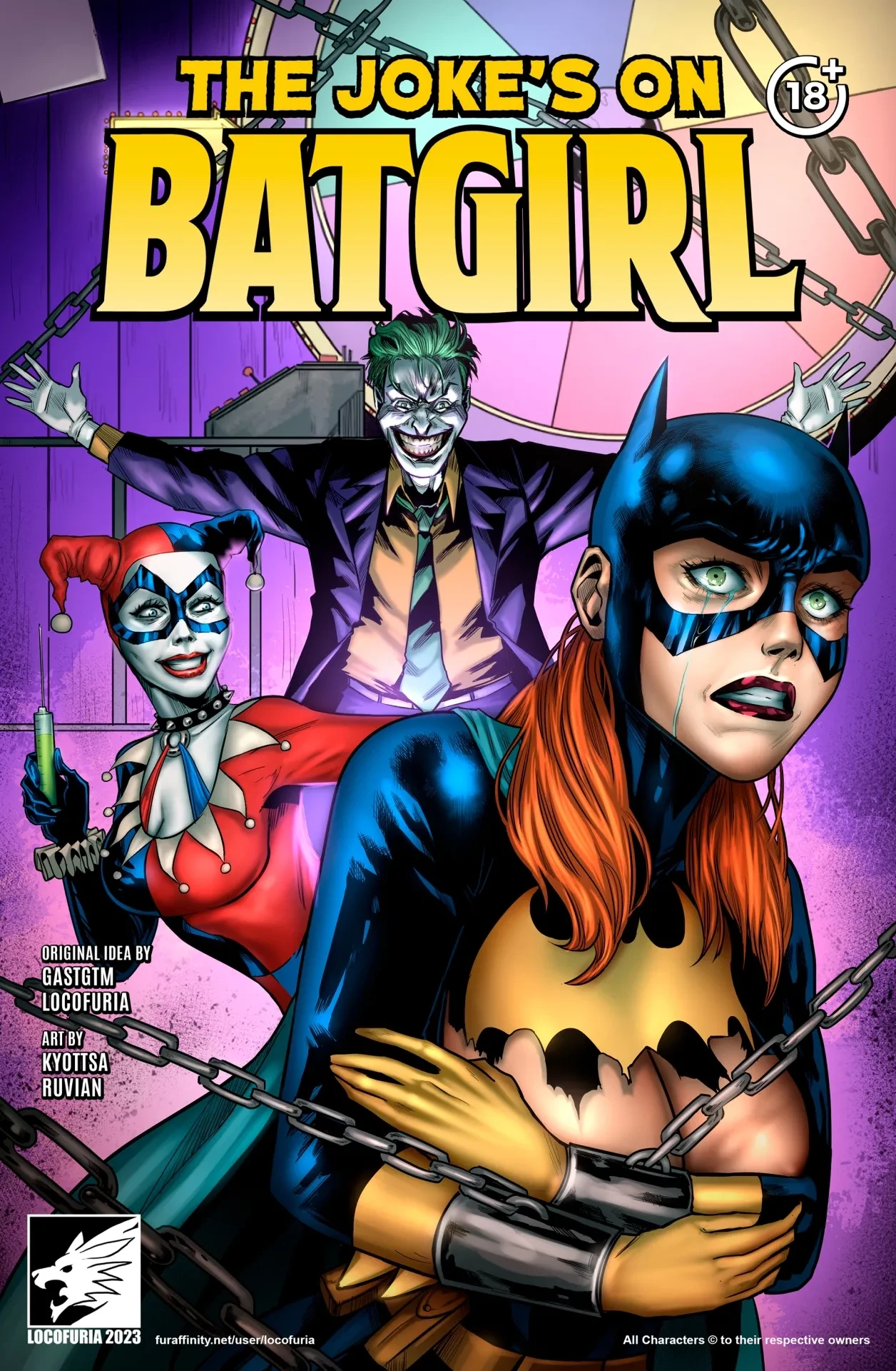 The Joke's on Batgirl porn comic page 1