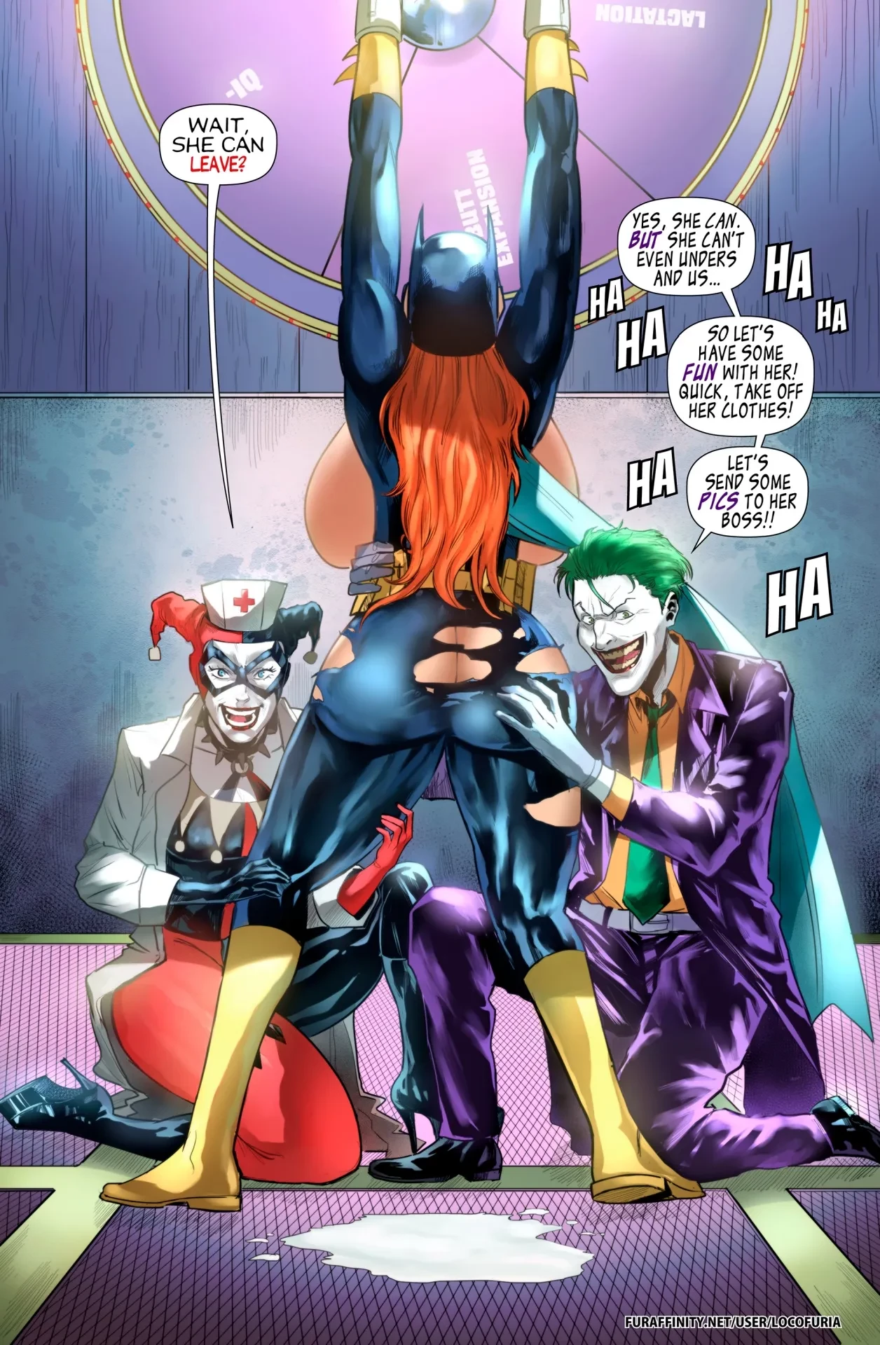 The Joke's on Batgirl porn comic page 27