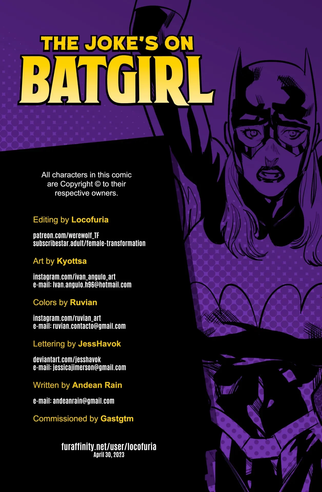 The Joke's on Batgirl porn comic page 3