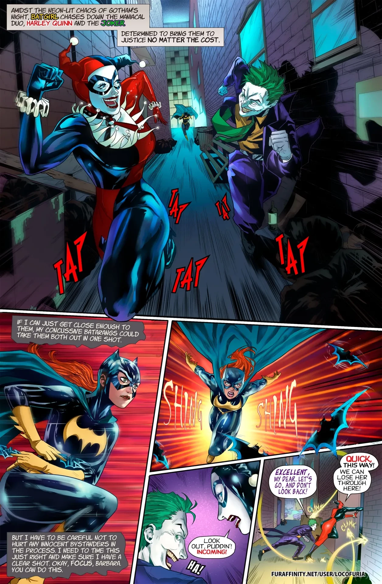 The Joke's on Batgirl porn comic page 4