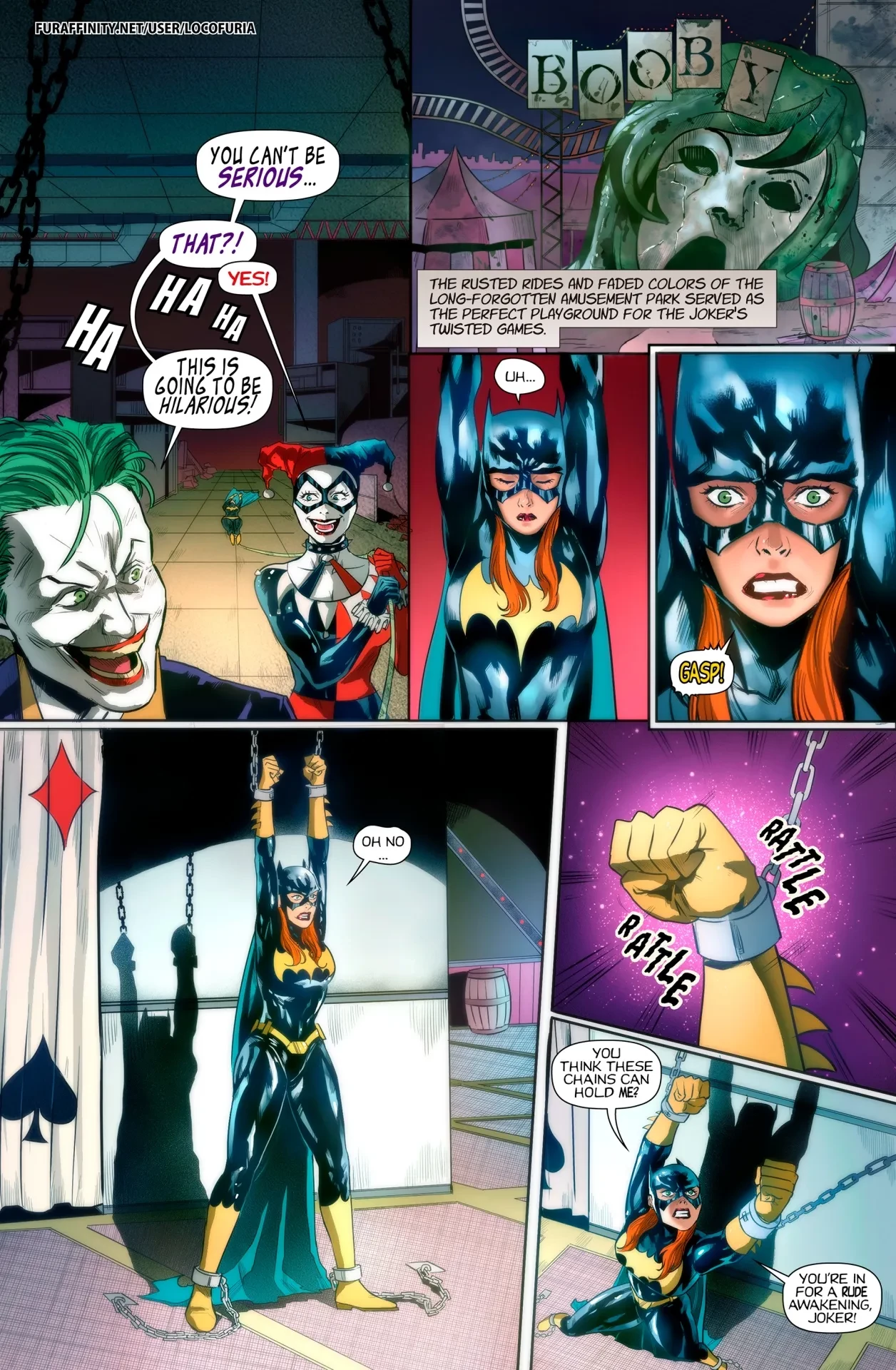 The Joke's on Batgirl porn comic page 8