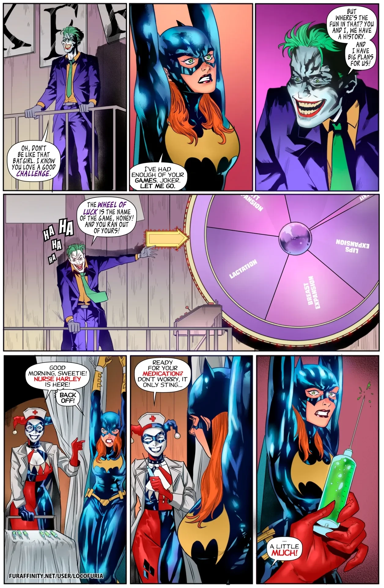 The Joke's on Batgirl porn comic page 9