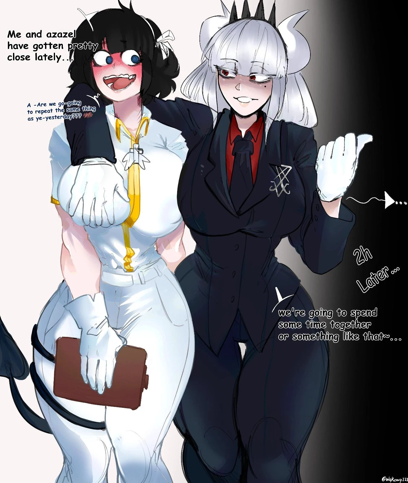 Futa Azazel porn comic picture 1